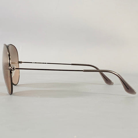 RAY-BAN Silver Taupe Metal Aviator Sunglasses