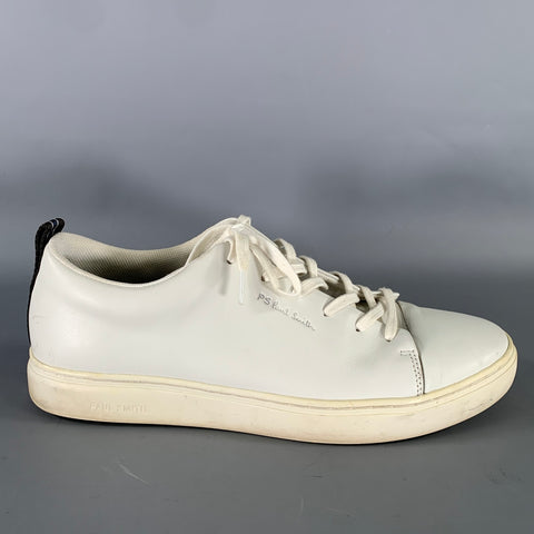 PS by PAUL SMITH Size 10 White M2S LEE01 ACLE Leather Sneakers