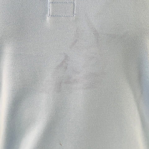 LACOSTE Size S Blue Embroidery Cotton Blend Polo