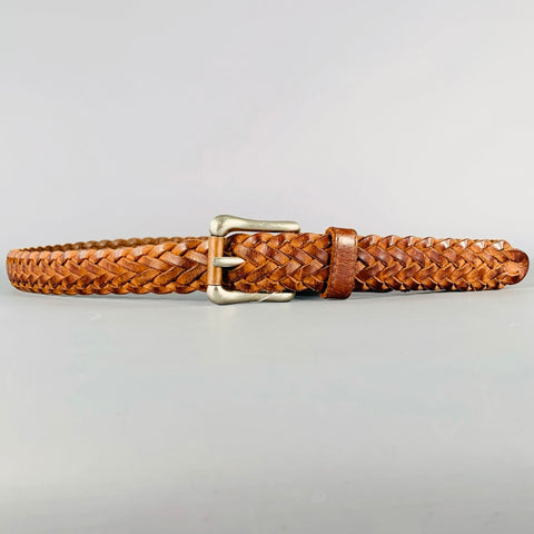 LEVI STRAUSS Size 38 Brown Woven Leather Belt