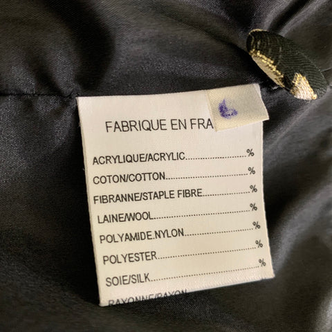 L'ESCALIER D'ARGENT Size 46 Gold Black Damask Jacquard Vest