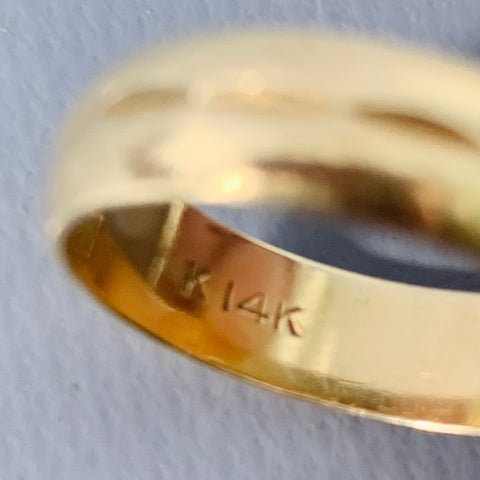 VINTAGE Size 9 14K Gold Ring