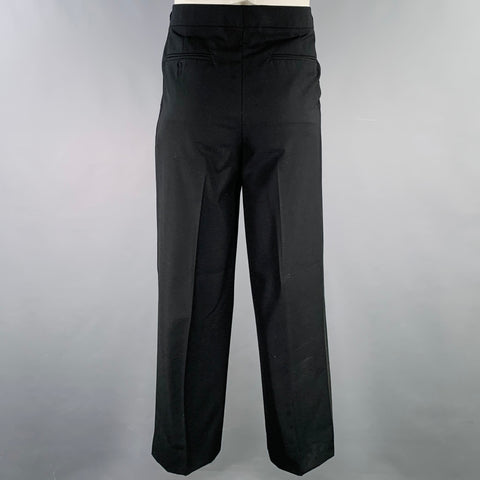 VINTAGE Size 39 Long Black Wool Coattails Tuxedo