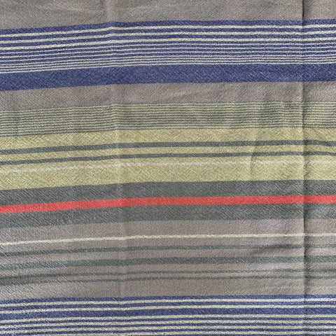 NO BRAND Brown Blue & Red Stripe Scarves