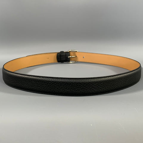 MORJAS Size 33 Black Pebble Grain Leather Belt