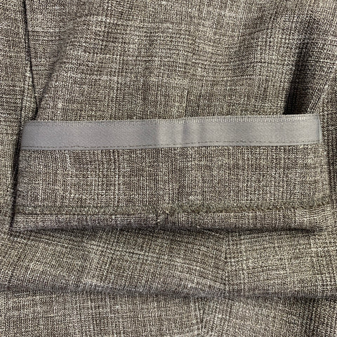 SUITSUPPLY Size 36 Brown Melange Wool Silk Linen Notch Lapel Suit