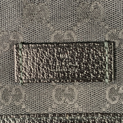 GUCCI Black Red Green Guccissima Monogram Web Canvas Messenger Bag
