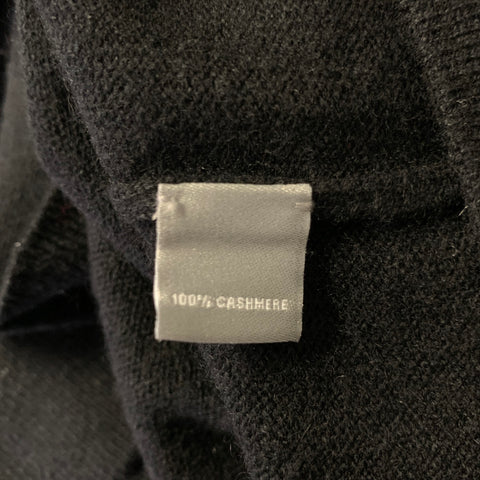 NEIMAN MARCUS Size XL Black Cashmere Crewneck Sweater