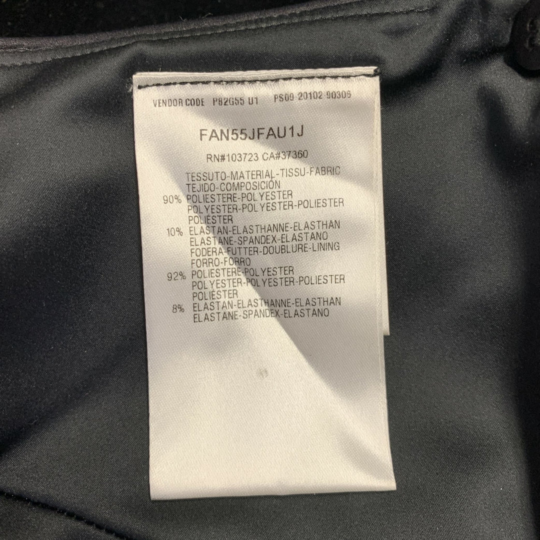 GIORGIO ARMANI Size M Black Velvet A-Line Knee-Length Skirt