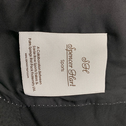 SPENCER HART Size 40 Navy Seersucker Cotton Shawl Collar Sport Coat