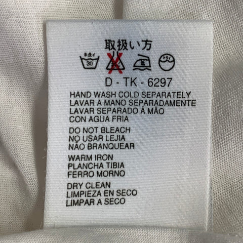 T-shirt blanc en coton à manches courtes ERMENEGILDO ZEGNA Taille M
