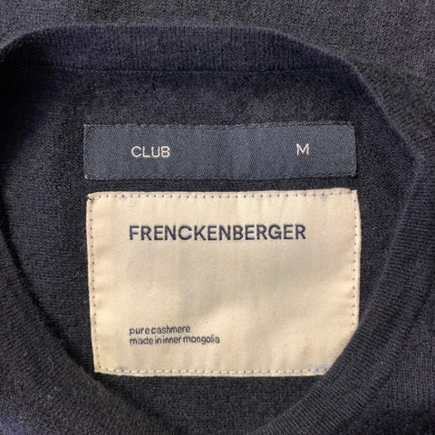FRENCKENBERGER Size M Black Cashmere Pull On Crewneck Sweater