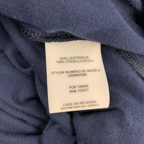ALICE + OLIVIA Base Taille S Navy Jersey Lyocell Wrap Around Cardigan