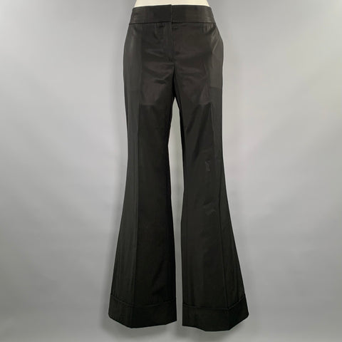 KAUFMAN FRANCO Size 30 Black Wool Blend Solid Relaxed fit Dress Pants