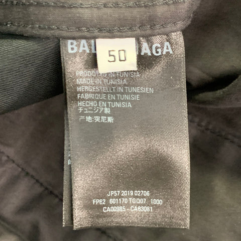 BALENCIAGA Size 34 Black Cotton Blend Cargo Casual Pants