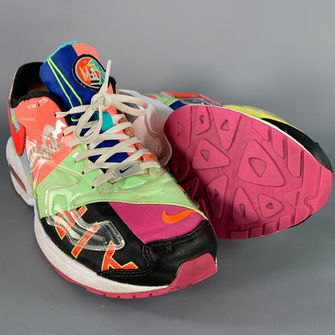 NIKE Size 10 Air Max 2 Light Multi Color Color Block Nylon Sneakers