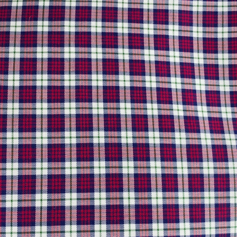 Chemise en coton à manches longues à carreaux rouges et blancs BRUNELLO CUCINELLI Taille M