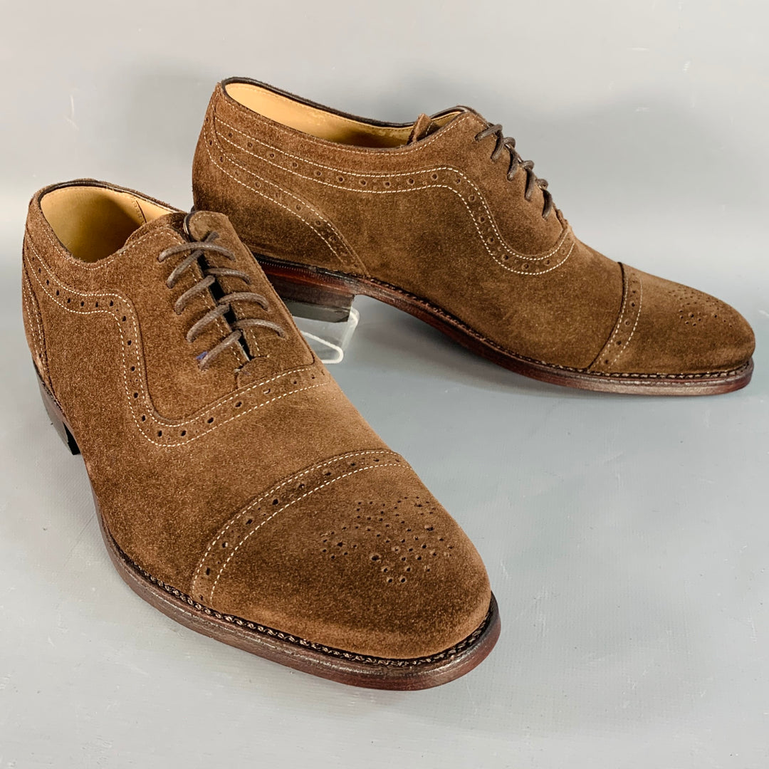 Charles Tyrwhitt Tan Suede Men\'s Oxfords s-l400.jpg main image 4