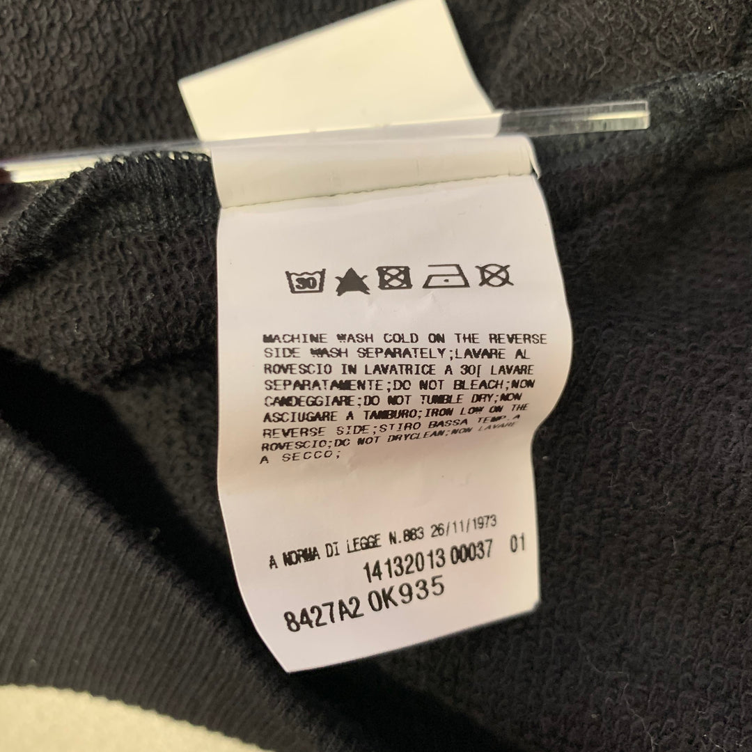 JEAN PAUL GAULTIER Size M Black Stripe Cotton Crew-Neck Pullover