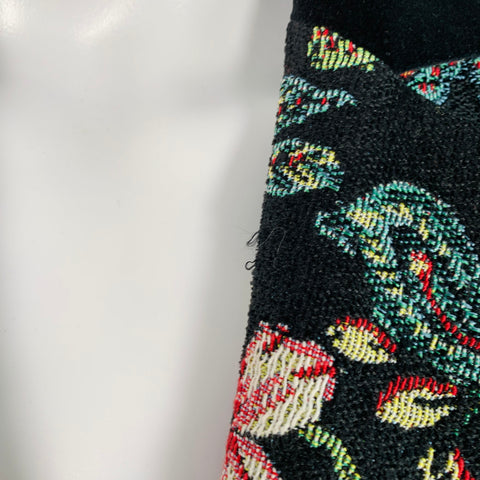 ANNE FONTAINE Size 4 Saskia Black Multi-Color Jacquard Jacket  Blazer