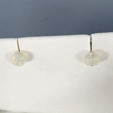 TOSCOW Silver Grey Real Pearls Rhinestones Post Earrings