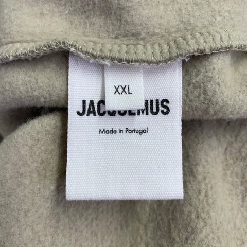JACQUEMUS Size XXL Sage Green Cotton Logo Hoodie Sweatshirt