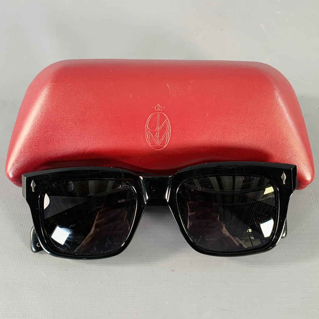 JACQUES MARIE MAGE Black Acetate Sunglasses