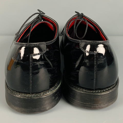 ALLEN EDMONDS Size 13 Black Patent Leather Lace-Up Shoes
