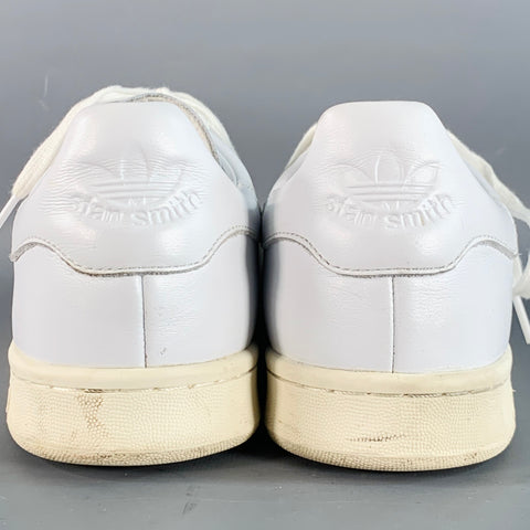 ADIDAS x STAN SMITH Size 13 White Leather Low Top Lace-Up Sneakers