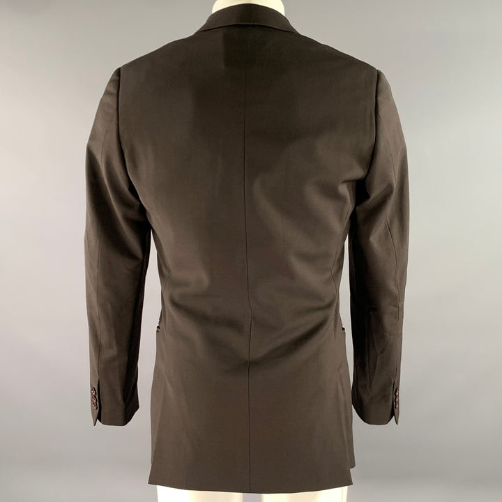 D&G by DOLCE & GABBANA Size 36 Brown Wool Nylon Notch Lapel Sport Coat