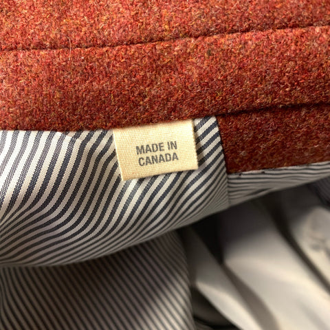 TODD SNYDER Chest Size 42 Orange Wool & Cashmere Notch Lapel Sport Coat