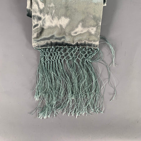 MAX MARA Silver Fringe Scarf