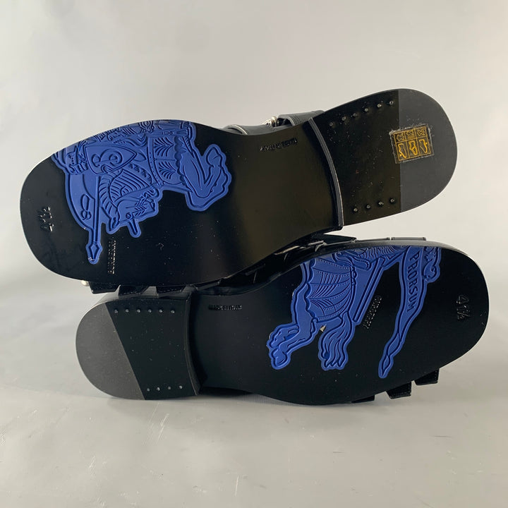 BURBERRY Size 8.5 Black Leather Pull On Boots