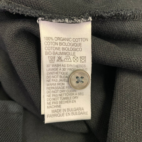 PS by PAUL SMITH Size M Black Patch Organic Cotton Half Placket Polo