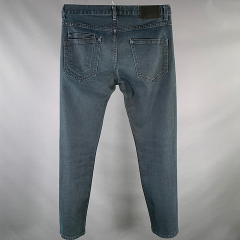 Jean droit régulier HELMUT LANG Taille 32 Bleu marine délavé