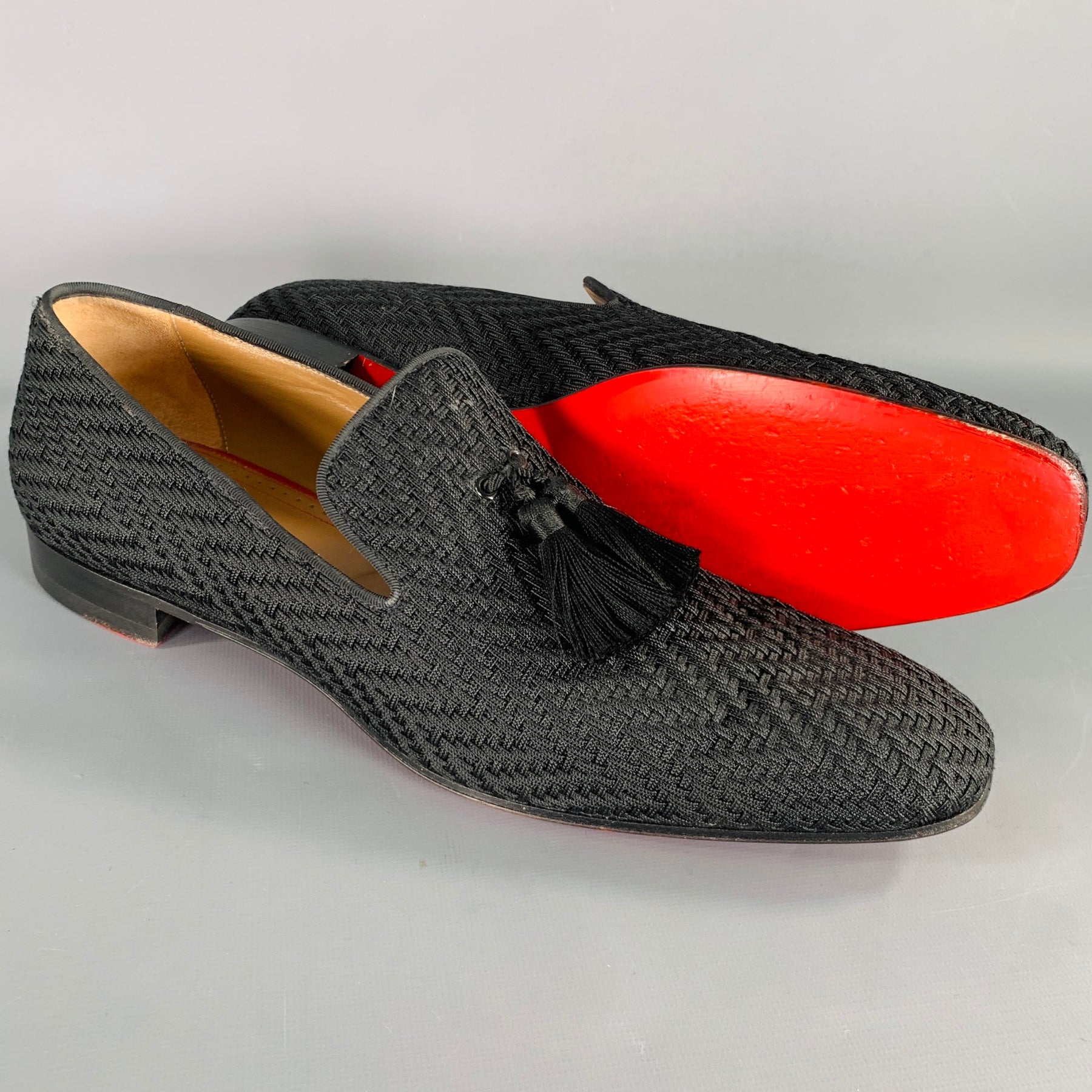 Christian Louboutin Copper and Black Tassel Loafers Christian Louboutin Marpyramide Tassel Loafers Mens ..SIZE  main image 4