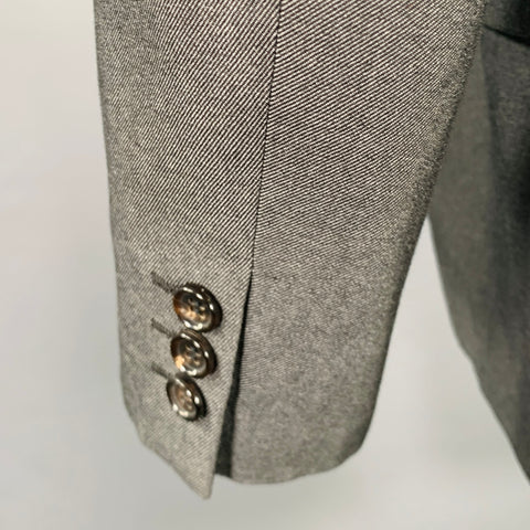 COMME des GARCONS Size M Grey Cotton Notch Lapel Sport Coat