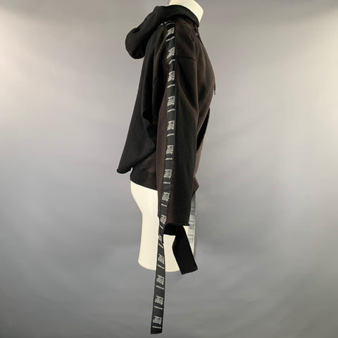 VETEMENTS S/S2018 Size M Black Distressed Hooded Sweater Womens