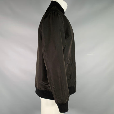 Veste zippée en polyester brodée noire, taille M, TOY MACHINE