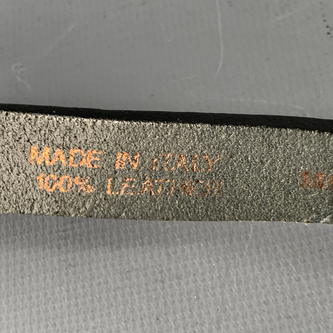 DIESEL BLACK GOLD Black Canvas Leather Suspenders