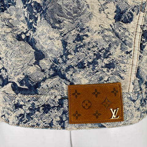 Veste en jean vieilli LOUIS VUITTON FW 2022