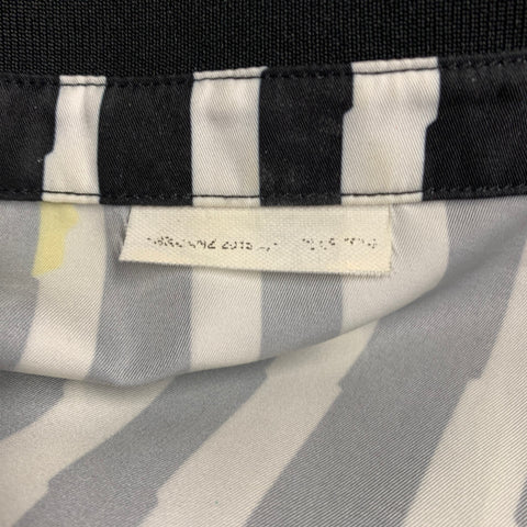 SANKUANZ Size M Black White Multi Color Stripe Long Sleeve Shirt