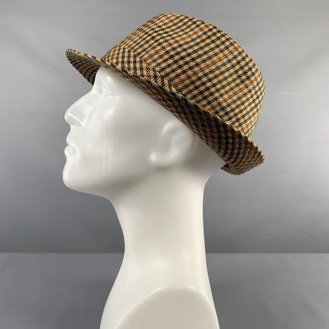 DORMEUIL Size 59 Beige Brown Handstood Wool Hats