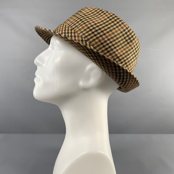DORMEUIL Size 59 Beige Brown Handstood Wool Hats