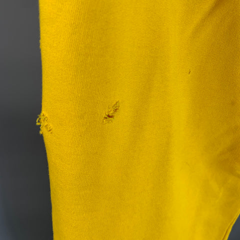 ETUDES Size L Yellow Black Stars Cotton Elastic Waistband Casual Pants