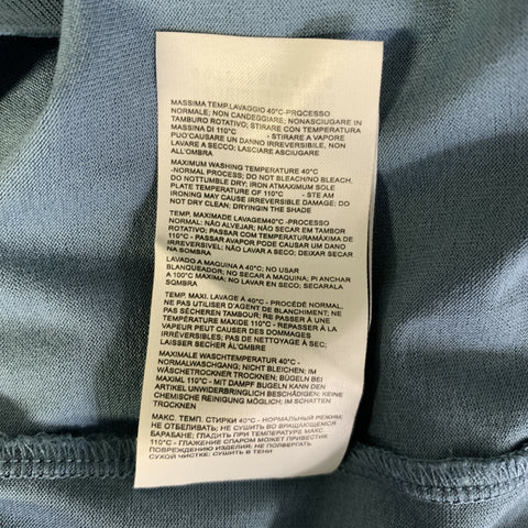 LOUIS VUITTON Size XL Blue Teal Cotton Blend Buttoned Polo