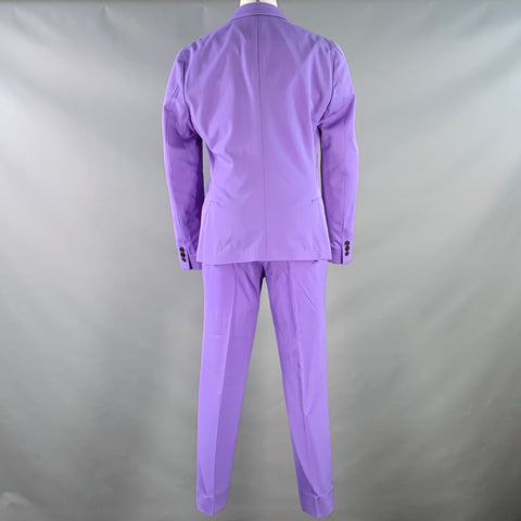 PAUL SMITH Size 36 Soho Fit Purple Lavender Wool Notch Lapel Suit