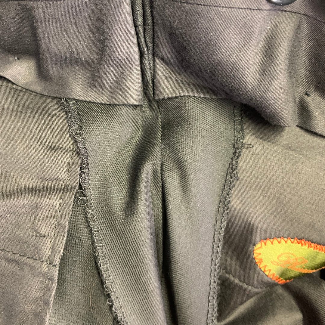 PHINEAS COLE Size 38 Black Wool Peak Lapel Tuxedo