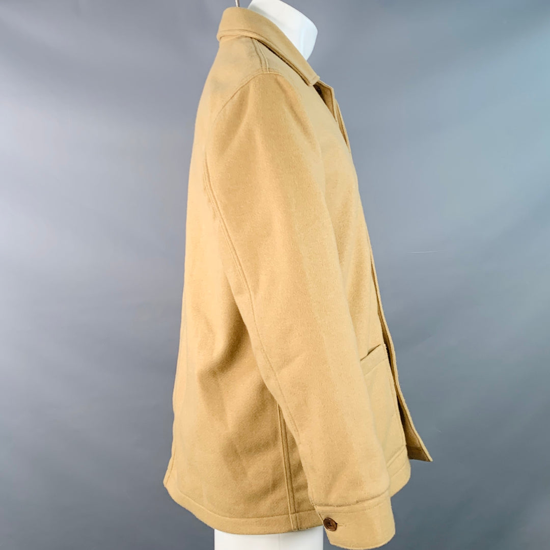 LEVI STRAUSS Size M Tan Wool Button Up Chore Coat