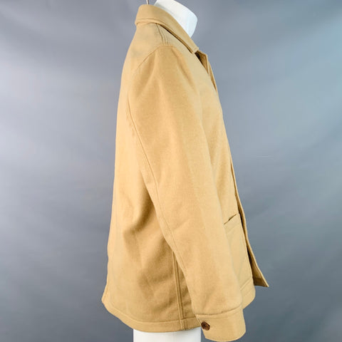 LEVI STRAUSS Size M Tan Wool Button Up Chore Coat